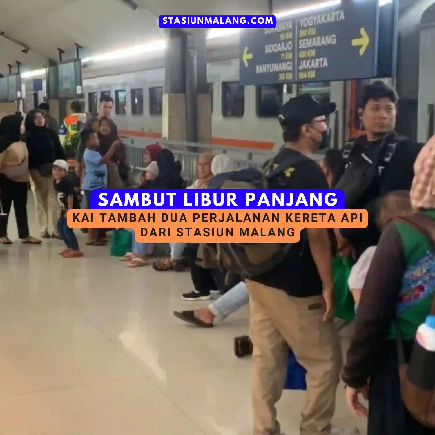 KAI tambah dua perjalanan kereta api dari Stasiun Malang