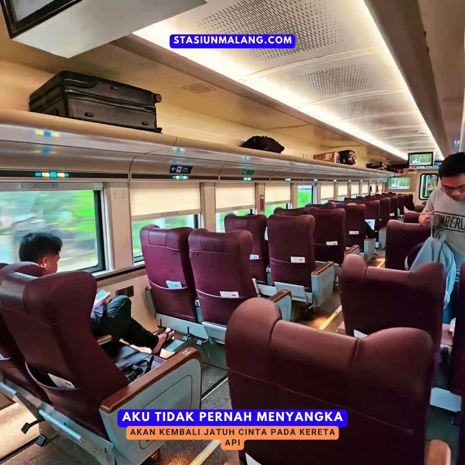 Aku tidak pernah menyangka akan kembali jatuh cinta pada kereta api