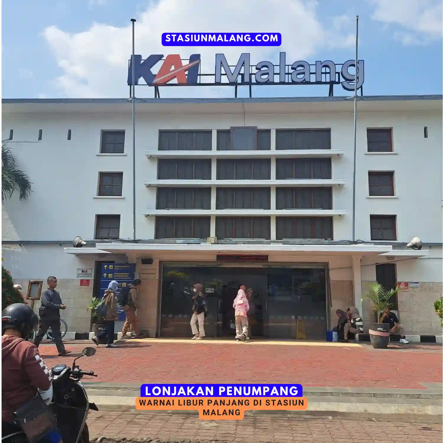 Lonjakan Penumpang Warnai Libur Panjang di Stasiun Malang