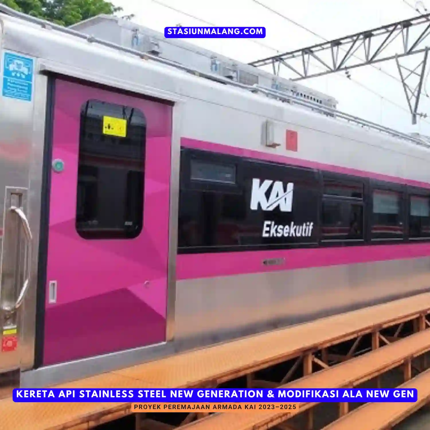 Kereta Api Stainless Steel New Generation
