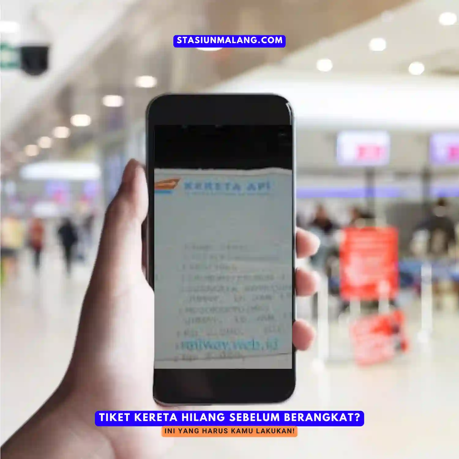 Tiket Kereta Hilang Sebelum Berangkat
